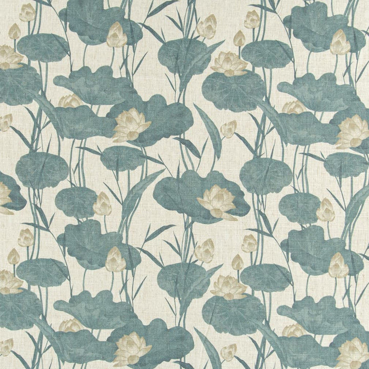 D3347 Lagoon by Charlotte Designer Fabric Linen Prints 91% Polyester, 9% Linen Asia Exceeds 100,000 Wyzenbeek Rubs (Heavy Duty) </p><p>Repeat: Horizontal 18" x Vertical 18" 54 Inches - Swanky Fabrics -