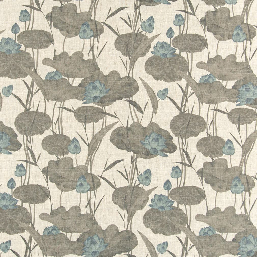 D3348 Storm by Charlotte Designer Fabric Linen Prints 91% Polyester, 9% Linen Asia Exceeds 100,000 Wyzenbeek Rubs (Heavy Duty) </p><p>Repeat: Horizontal 18" x Vertical 18" 54 Inches - Swanky Fabrics -