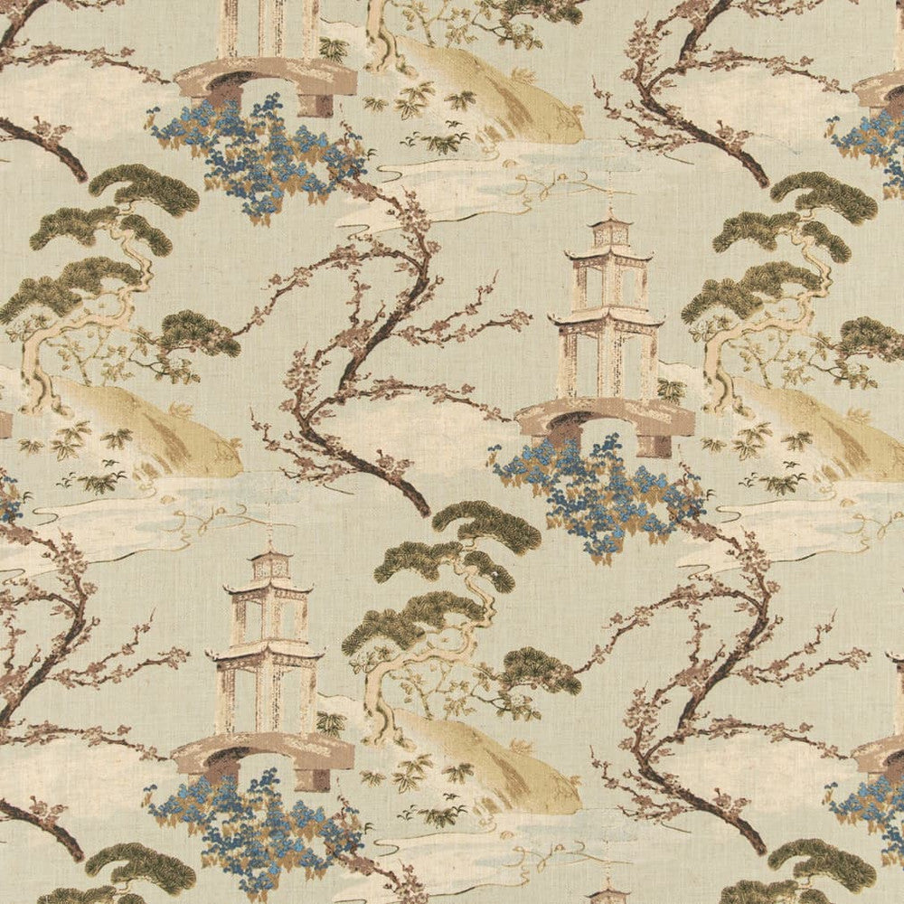 D3351 Seafoam by Charlotte Fabric Linen Prints 95% Polyester, 5% Linen Asia Exceeds 100,000 Wyzenbeek Rubs (Heavy Duty) </p><p>Repeat: Horizontal 22.5" x Vertical 22.5" 54 Inches - Fabric Carolina -