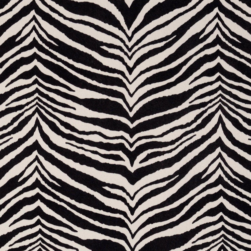 D414 Zebra by Charlotte Fabric Animal Microfibers 100% Nylon Microfiber Made In USA Exceeds 200,000 Wyzenbeek Rubs (Heavy Duty) Horizontal: 14.5" x Vertical: 10.5" 54 Inches - Fabric Carolina -