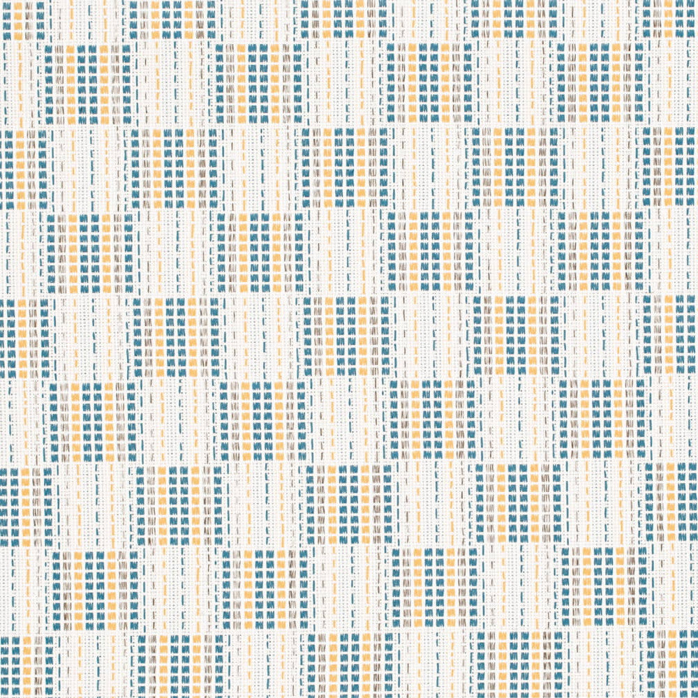 D4319 Maize by Charlotte Fabric Vibrant Wovens II 100% Solution Dyed Polyester, Waterproof Backing Asia Exceeds 100,000 Wyzenbeek Rubs (Heavy Duty) Horizontal 2.5" x Vertical 2.5" 54 Inches - Fabric Carolina -