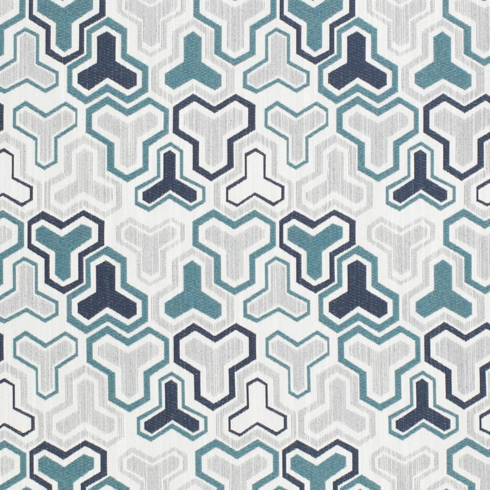 D4329 Teal by Charlotte Fabric Vibrant Wovens II 100% Solution Dyed Polyester, Waterproof Backing Asia Exceeds 100,000 Wyzenbeek Rubs (Heavy Duty) Horizontal 8" x Vertical 7" 54 Inches - Fabric Carolina -