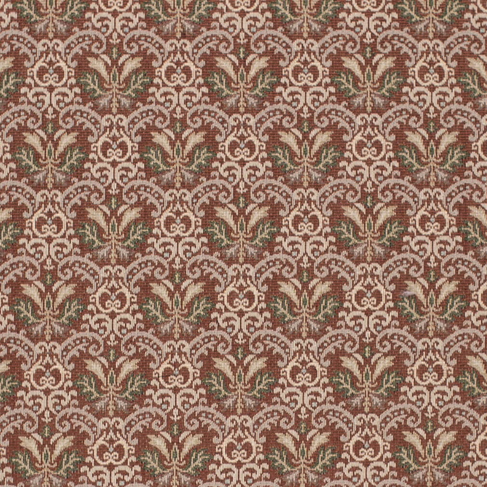 D4365 Brick by Charlotte Fabric Tapestry Classics III 100% Polyester Mexico Exceeds 80,000 Wyzenbeek Rubs (Heavy Duty) Horizontal 5" x Vertical 4" 54 Inches - Fabric Carolina -