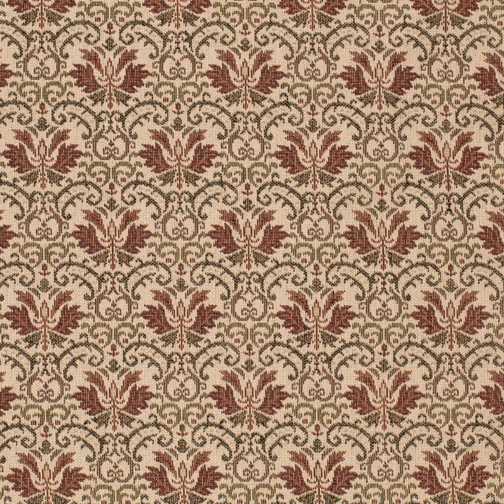 D4368 Cinnabar by Charlotte Fabric Tapestry Classics III 100% Polyester Mexico Exceeds 80,000 Wyzenbeek Rubs (Heavy Duty) Horizontal 5" x Vertical 4" 54 Inches - Fabric Carolina -