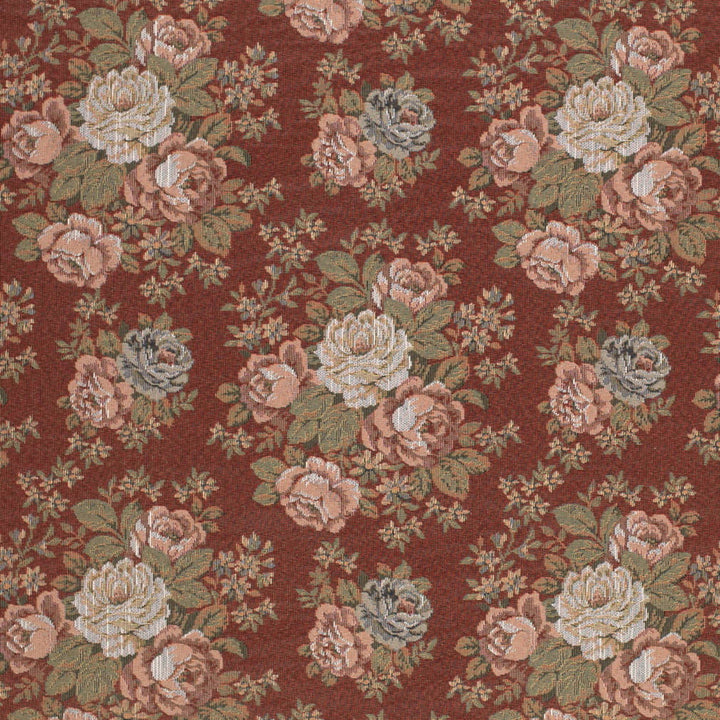 D4377 Paprika by Charlotte Fabric Tapestry Classics III 70% Polyester, 30% Cotton Asia Exceeds 120,000 Wyzenbeek Rubs (Heavy Duty) Horizontal 14" x Vertical 14" 54 Inches - Fabric Carolina -