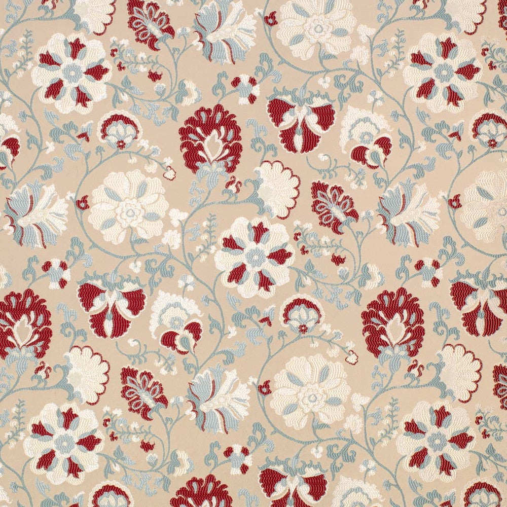 D4405 Eve Cardinal by Charlotte Fabric Vintage Damask 100% Polyester Asia Exceeds 100,000 Wyzenbeek Rubs (Heavy Duty) </p><p>Repeat: Horizontal 14.5" x Vertical 14.75" 54 Inches - Fabric Carolina -