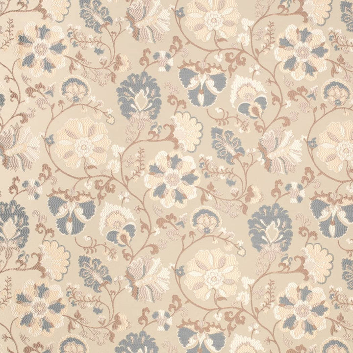 D4406 Eve Chambray by Charlotte Fabric Vintage Damask 100% Polyester Asia </p><p>Repeat: Horizontal 14.5" x Vertical 14.75" 54 Inches - Fabric Carolina -