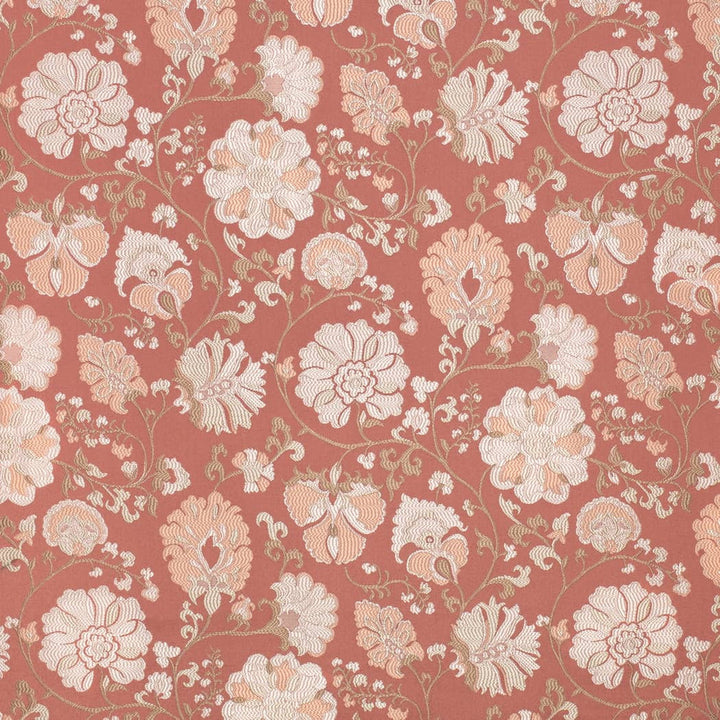 D4407 Eve Coral by Charlotte Fabric Vintage Damask 100% Polyester Asia </p><p>Repeat: Horizontal 14.5" x Vertical 14.75" 54 Inches - Fabric Carolina -