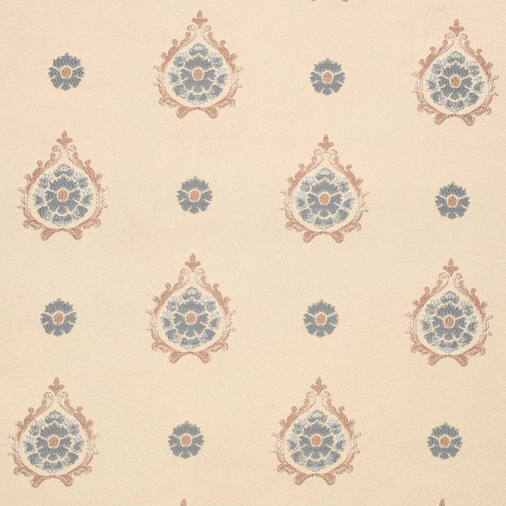 D4414 Aurora Chambray by Charlotte Fabric Vintage Damask 100% Polyester Asia </p><p>Repeat: Horizontal 7.5" x Vertical 7" 54 Inches - Fabric Carolina -