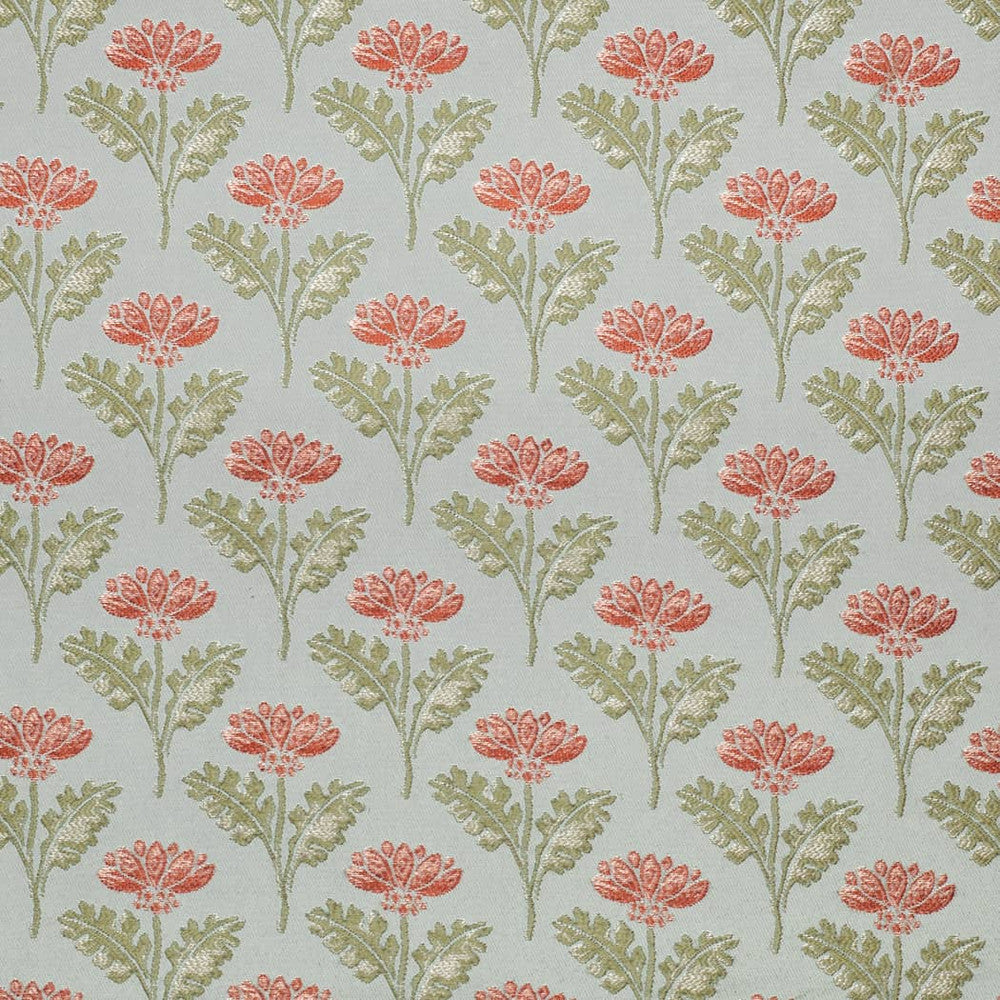 D4422 Grace Aqua by Charlotte Designer Fabric Vintage Damask 100% Polyester Asia </p><p>Repeat: Horizontal 3.75" x Vertical 4" 54 Inches - Swanky Fabrics -