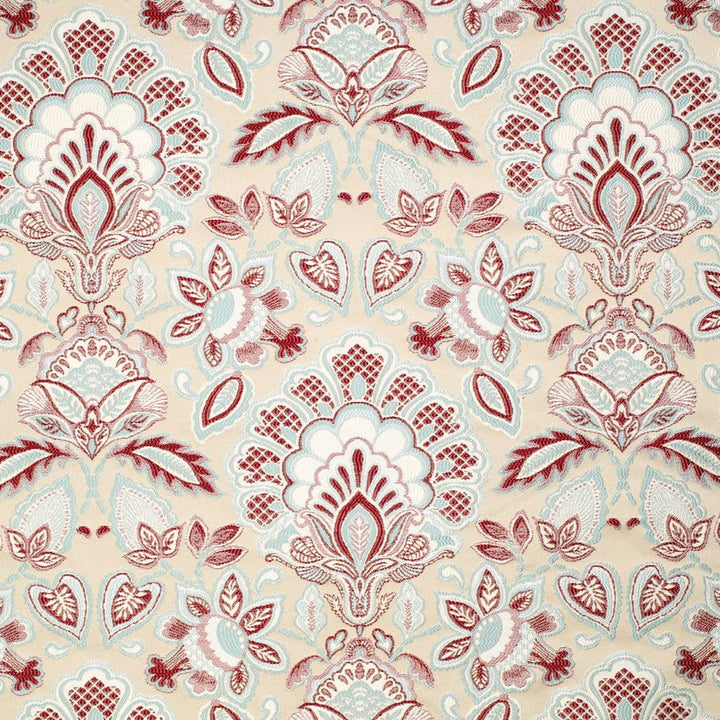 D4433 Felicity Cardinal by Charlotte Designer Fabric Vintage Damask 100% Polyester Asia </p><p>Repeat: Horizontal 14.75" x Vertical 18.25" 54 Inches - Swanky Fabrics -