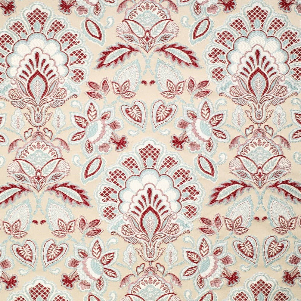 D4433 Felicity Cardinal by Charlotte Fabric Vintage Damask 100% Polyester Asia </p><p>Repeat: Horizontal 14.75" x Vertical 18.25" 54 Inches - Fabric Carolina -