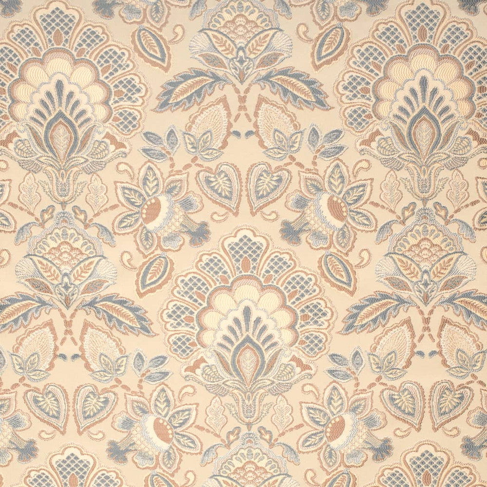 D4434 Felicity Chambray by Charlotte Fabric Vintage Damask 100% Polyester Asia </p><p>Repeat: Horizontal 14.75" x Vertical 18.25" 54 Inches - Fabric Carolina -
