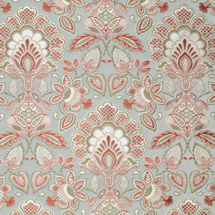 D4436 Felicity Aqua by Charlotte Fabric Vintage Damask 100% Polyester Asia </p><p>Repeat: Horizontal 14.75" x Vertical 18.25" 54 Inches - Fabric Carolina -