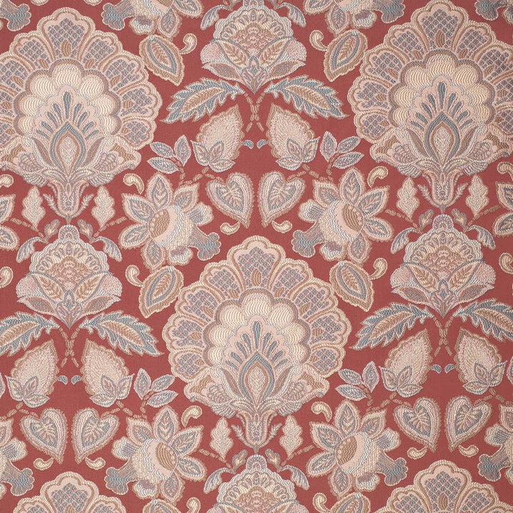 D4437 Felicity Garnet by Charlotte Designer Fabric Vintage Damask 100% Polyester Asia </p><p>Repeat: Horizontal 14.75" x Vertical 18.25" 54 Inches - Swanky Fabrics -