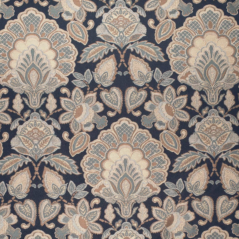 D4439 Felicity Navy by Charlotte Fabric Vintage Damask 100% Polyester Asia </p><p>Repeat: Horizontal 14.75" x Vertical 18.25" 54 Inches - Fabric Carolina -
