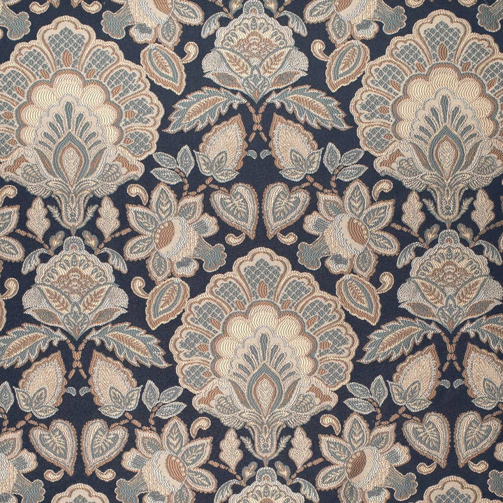 D4439 Felicity Navy by Charlotte Fabric Vintage Damask 100% Polyester Asia </p><p>Repeat: Horizontal 14.75" x Vertical 18.25" 54 Inches - Fabric Carolina -