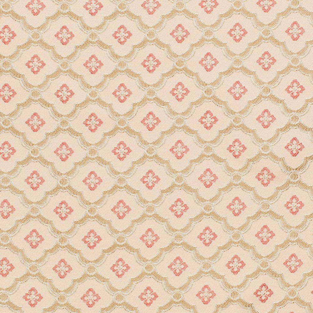 D4440 Mae Coral by Charlotte Fabric Vintage Damask 100% Polyester Asia </p><p>Repeat: Horizontal 2" x Vertical 2" 54 Inches - Fabric Carolina -