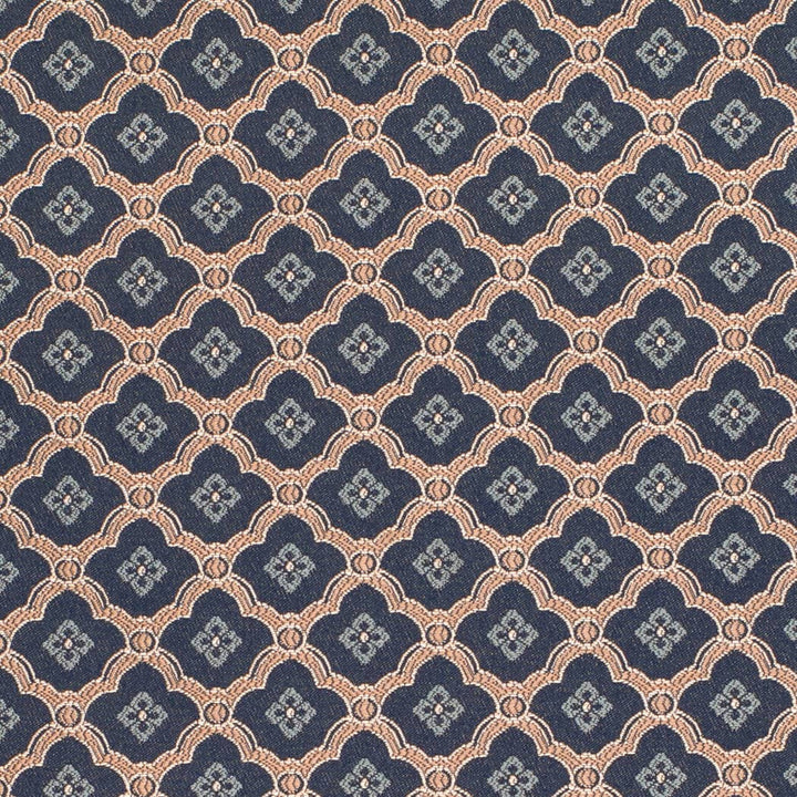 D4446 Mae Navy by Charlotte Designer Fabric Vintage Damask 100% Polyester Asia </p><p>Repeat: Horizontal 2" x Vertical 2" 54 Inches - Swanky Fabrics -