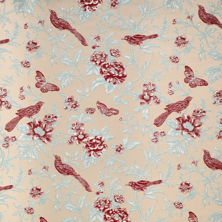 D4447 Eden Cardinal by Charlotte Fabric Vintage Damask 100% Polyester Asia </p><p>Repeat: Horizontal 14.75" x Vertical 14.25" 54 Inches - Fabric Carolina -