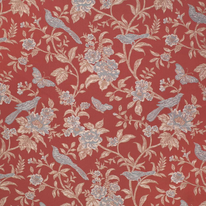 D4451 Eden Garnet by Charlotte Fabric Vintage Damask 100% Polyester Asia </p><p>Repeat: Horizontal 14.75" x Vertical 14.25" 54 Inches - Fabric Carolina -