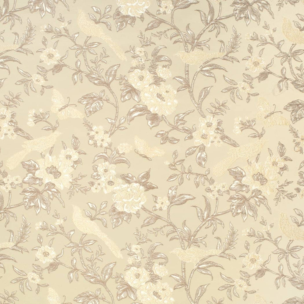D4452 Eden Oyster by Charlotte Fabric Vintage Damask 100% Polyester Asia </p><p>Repeat: Horizontal 14.75" x Vertical 14.25" 54 Inches - Fabric Carolina -
