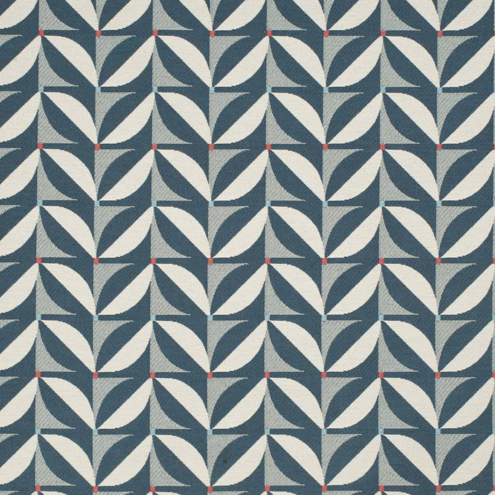 D4551 Patio Marine by Charlotte Designer Fabric Veranda II 71% Polypropylene, 29% Polyester Mexico </p><p>Repeat: Horizontal 3.75" x Vertical 3.75" 54 Inches - Swanky Fabrics -