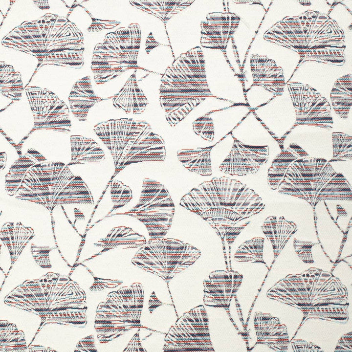 D4556 Ginkgo Marine by Charlotte Designer Fabric Veranda II 71% Polypropylene, 29% Polyester Mexico </p><p>Repeat: Horizontal 11" x Vertical 11" 54 Inches - Swanky Fabrics -