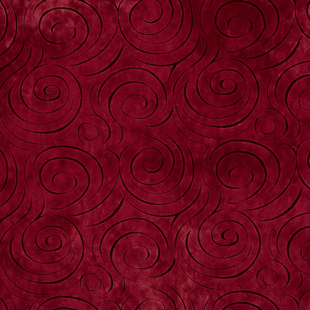 D537 Merlot Swirl by Charlotte Fabric Microfibers II 100% Nylon Microfiber Made In USA Exceeds 200,000 Wyzenbeek Rubs (Heavy Duty) Horizontal: 7.5" x Vertical: 6.5" 54 Inches - Fabric Carolina -