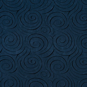 D540 Navy Swirl by Charlotte Fabric