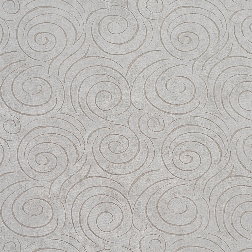 D542 Platinum Swirl by Charlotte Fabric Microfibers II 100% Nylon Microfiber Made In USA Exceeds 200,000 Wyzenbeek Rubs (Heavy Duty) Horizontal: 7.5" x Vertical: 6.5" 54 Inches - Fabric Carolina -