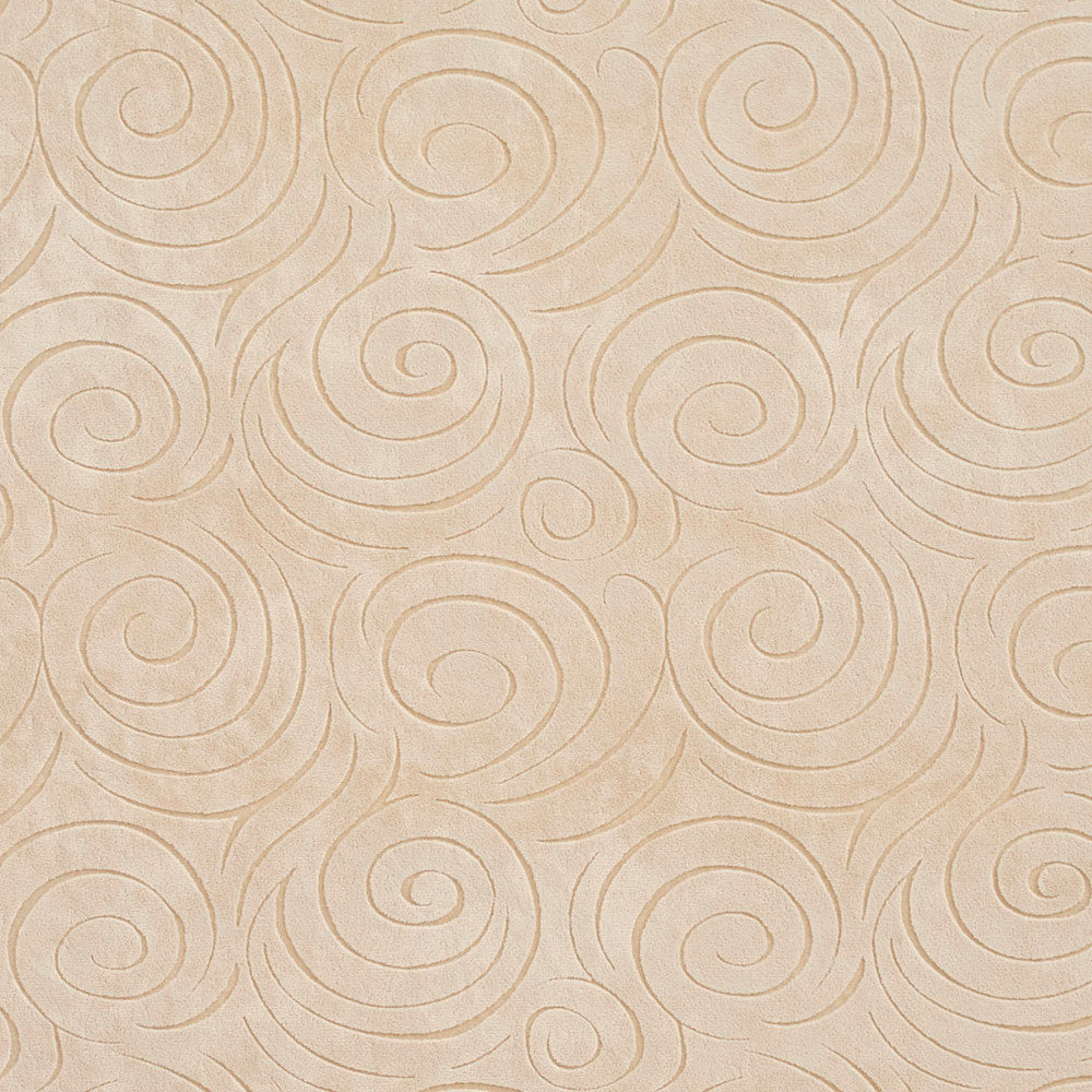 D544 Bisque Swirl by Charlotte Fabric Microfibers II 100% Nylon Microfiber Made In USA Exceeds 200,000 Wyzenbeek Rubs (Heavy Duty) Horizontal: 7.5" x Vertical: 6.5" 54 Inches - Fabric Carolina -