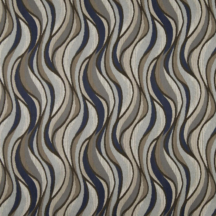 D831 Niagara/Storm by Charlotte Designer Fabric Contemporary Wovens II 100% Woven Polyester Asia Exceeds 42,000 Wyzenbeek Rubs (Heavy Duty) Horizontal 6" 54 Inches - Swanky Fabrics -