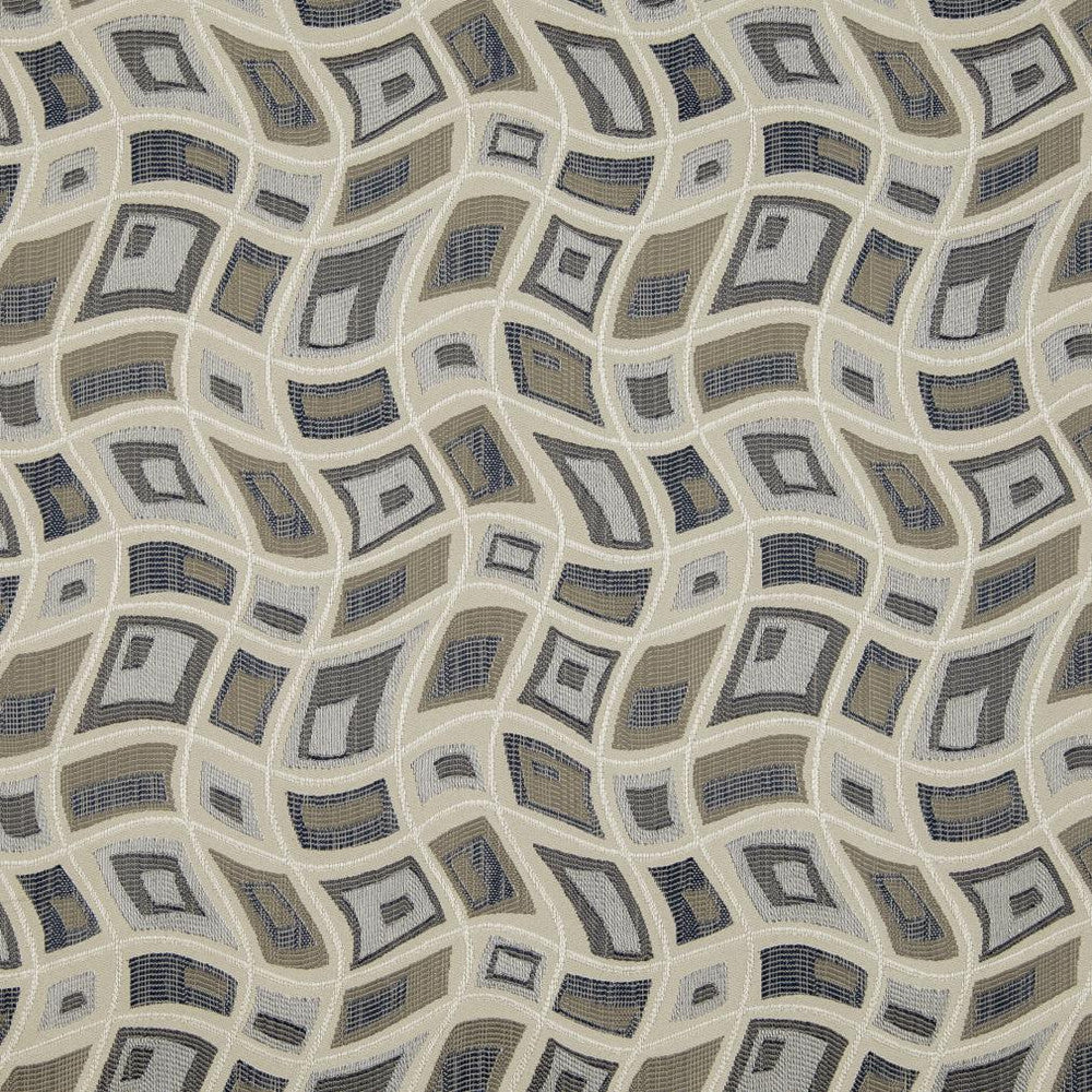D861 Zion/Sky by Charlotte Designer Fabric Contemporary Wovens II 100% Woven Polyester Asia Exceeds 42,000 Wyzenbeek Rubs (Heavy Duty) Horizontal 11.5" x Vertical 7.5" 54 Inches - Swanky Fabrics -