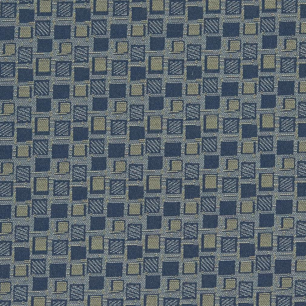 D925 Squares/Navy by Charlotte Fabric Durables III 100% Woven Polyester Made In USA Exceeds 100,000 Wyzenbeek Rubs (Heavy Duty) </p><p>Repeat: Horizontal: 1.75" x Vertical: 1.75" 54 Inches - Fabric Carolina -