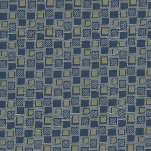 D925 Squares/Navy by Charlotte Fabric