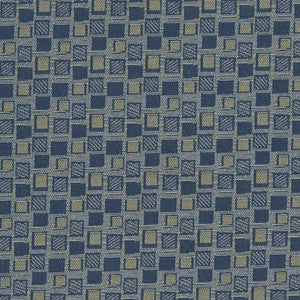 D925 Squares/Navy by Charlotte Fabric