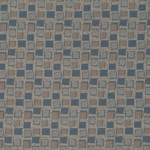 D927 Squares/Sapphire by Charlotte Fabric