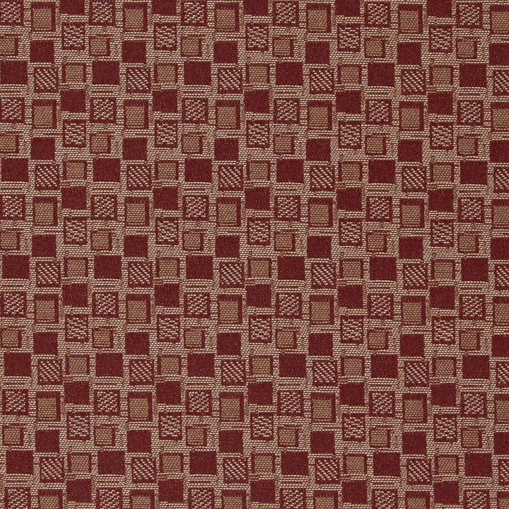 D928 Squares/Spice by Charlotte Designer Fabric Durables III 100% Woven Polyester Made In USA Exceeds 100,000 Wyzenbeek Rubs (Heavy Duty) Horizontal 1.75" x Vertical 1.75" 54 Inches - Swanky Fabrics -