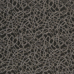 D932 Squiggles/Coal by Charlotte Fabric