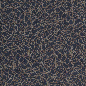 D933 Squiggles/Navy by Charlotte Fabric