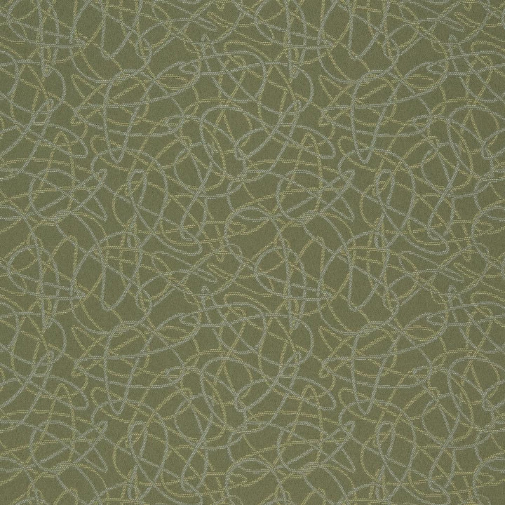 D934 Squiggles/Sage by Charlotte Fabric Durables III 100% Woven Polyester Made In USA Exceeds 100,000 Wyzenbeek Rubs (Heavy Duty) Horizontal 7.25" x Vertical 7.25" 54 Inches - Fabric Carolina -