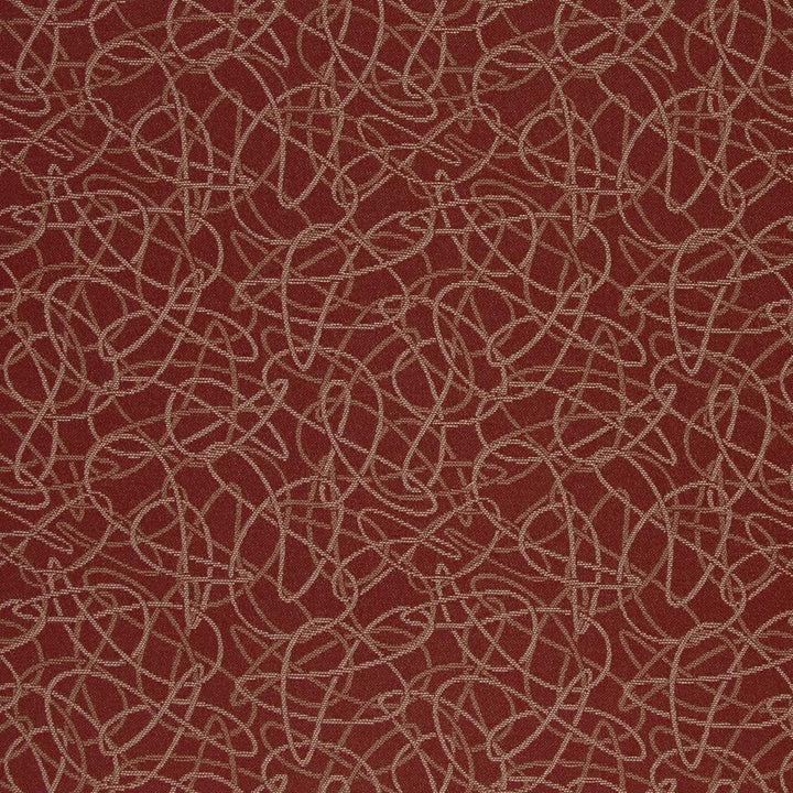 D936 Squiggles/Spice by Charlotte Fabric Durables III 100% Woven Polyester Made In USA Exceeds 100,000 Wyzenbeek Rubs (Heavy Duty) Horizontal 7.25" x Vertical 7.25" 54 Inches - Fabric Carolina -