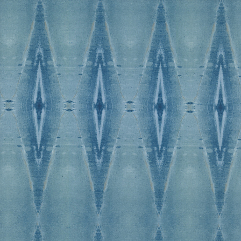 Origin Blue Wallpaper by York Wallcoverings Artisan Digest Covers about 60.8 square feet 27-in by 27-ft long roll Unpasted 25.25 - Fabric Carolina -