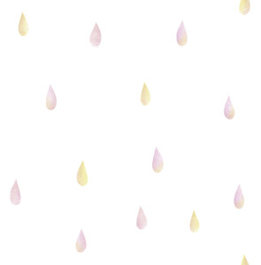 Raindrops Strawberry Lemonade by Seabrook Wallpaper