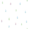 Raindrops Pink, Blue, and Green DA60002 by Seabrook Designs Wallpaper