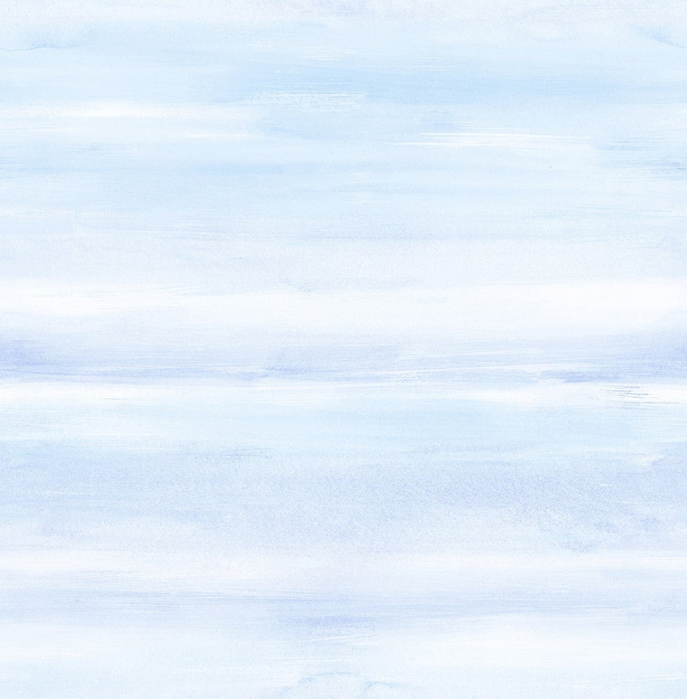 Watercolor Periwinkle and Sea Mist by Seabrook Wallpaper Day Dreamers United States 56.12 20.87" 20.5" - Fabric Carolina -