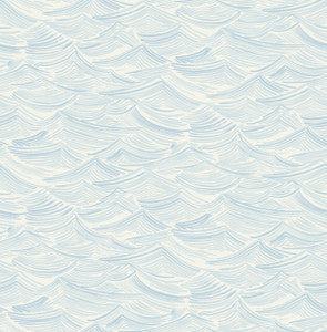 Calm Seas Sky Blue by Seabrook Wallpaper