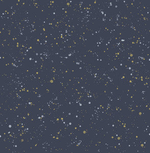 Paint Splatter Navy and Metallic Gold by Seabrook Wallpaper