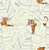 Hiding Tigers Green and Orange DA61204 by Seabrook Designs Wallpaper
